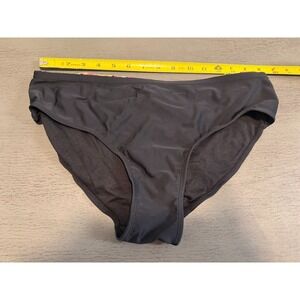 black SUNSHINE  ZONE  lined  swimsuit bikini bottom size medium